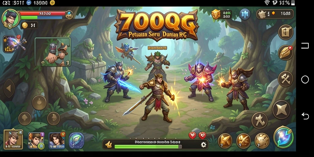Tampilan gameplay seru di dunia 700Q RPG.