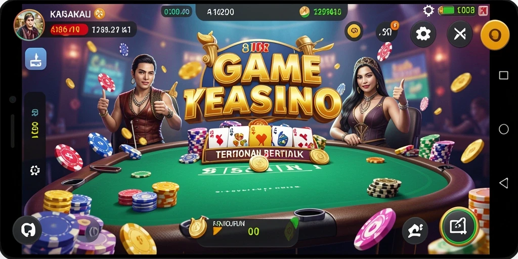 Screenshot utama 8II menampilkan gameplay seru di Kasino.