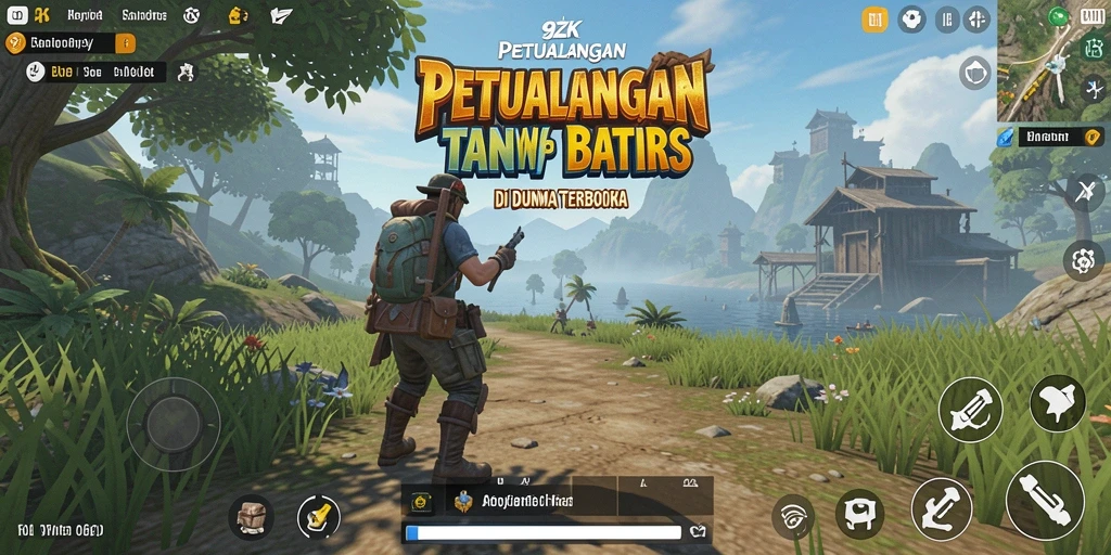 Tangkapan layar gameplay Open World 9ZK yang menakjubkan.