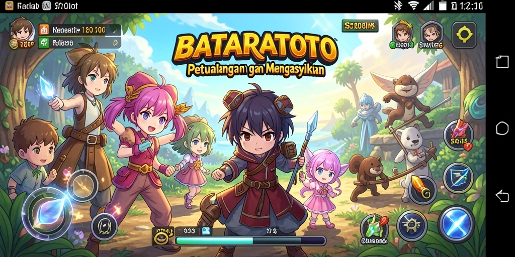 Tangkapan layar gameplay yang menampilkan aksi seru di Bataratoto.