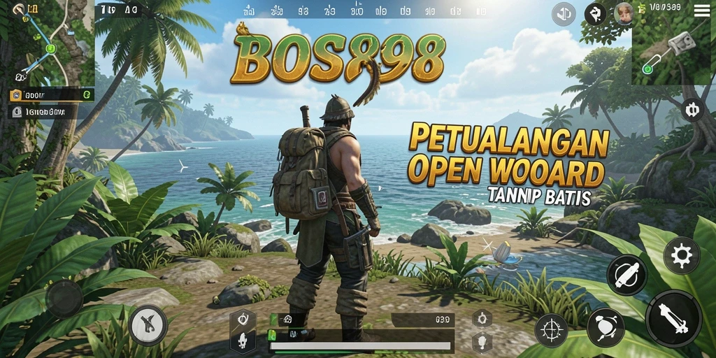 Tangkapan layar gameplay BOS898 dengan eksplorasi Open World yang mendebarkan.