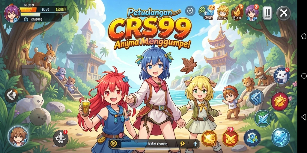 Tampilan menarik dari gameplay Anime di CRS99.