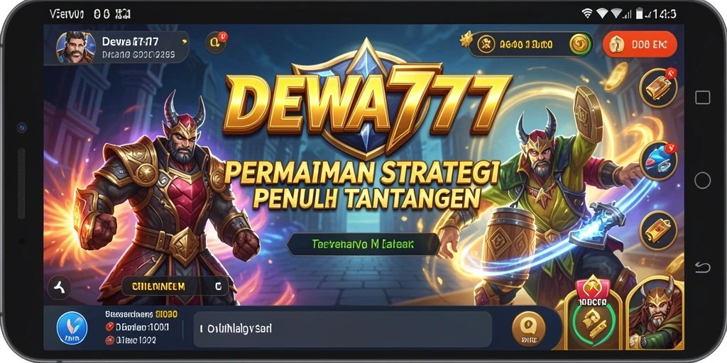 Tampilan gameplay mendebarkan dari DEWA777 dengan strategi kompleks.