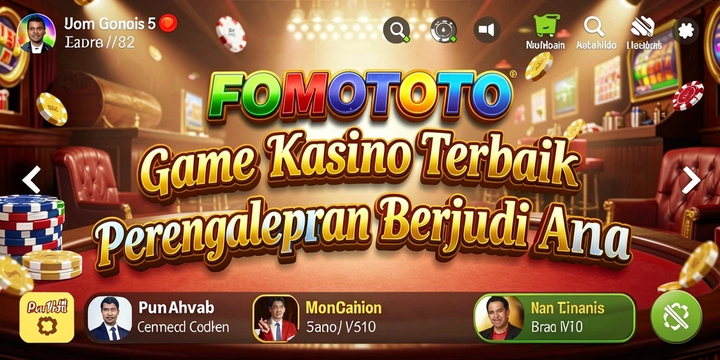 Tangkapan layar FOMOTOTO menunjukkan pengalaman bermain Kasino yang mendebarkan.