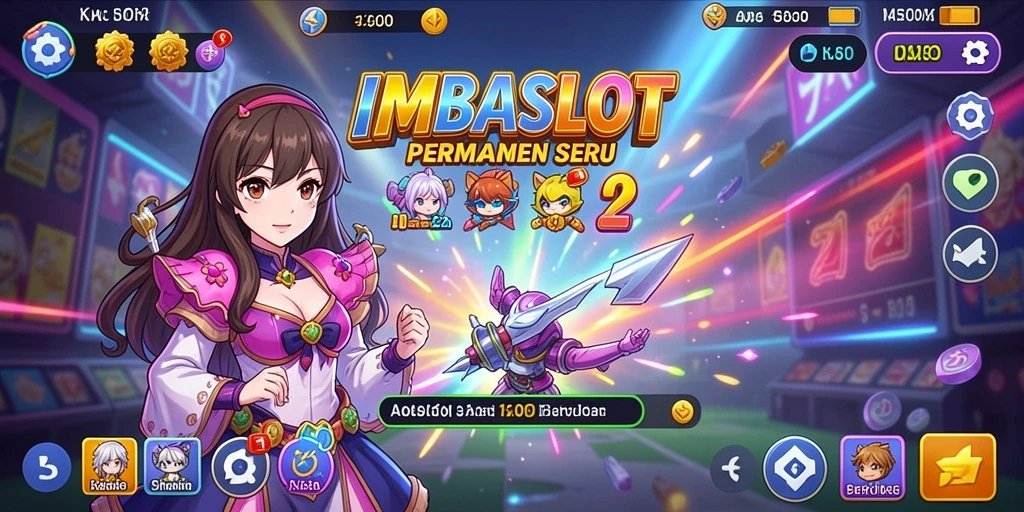 Gameplay seru IMBASLOT dengan karakter anime yang menarik.