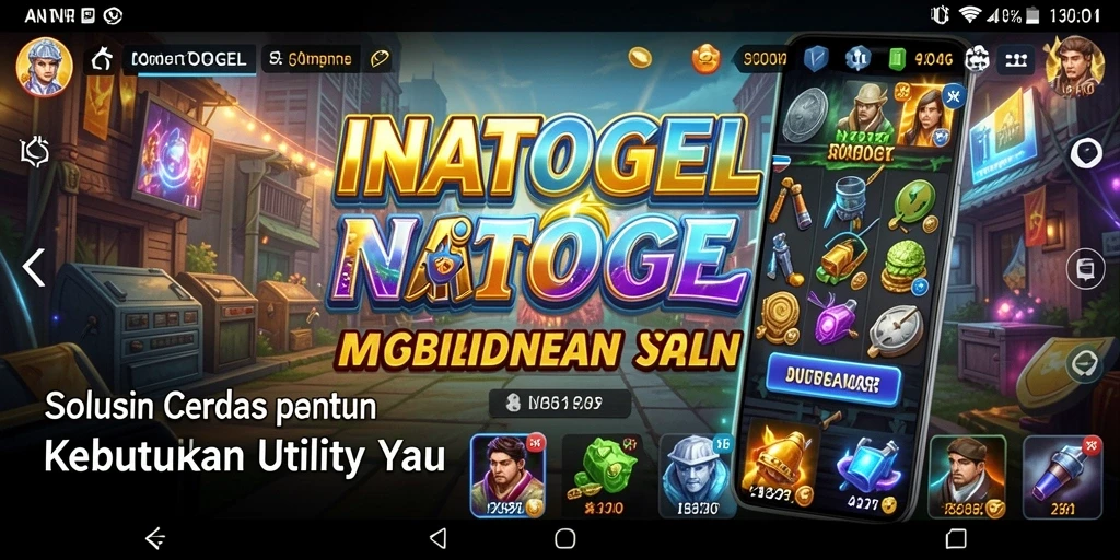Tampilan utama INATOGEL dengan fitur utility yang canggih.