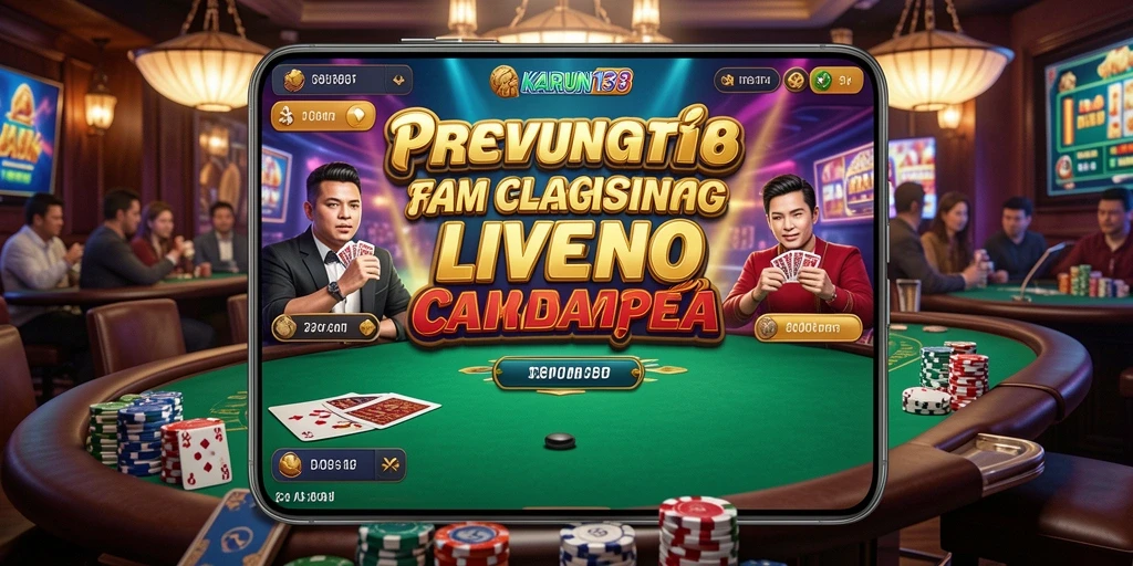 Tampilan gameplay Live Casino yang menarik dan interaktif.
