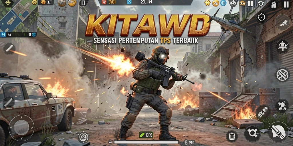 Tampilan seru dari gameplay KITAWD dengan aksi cepat.