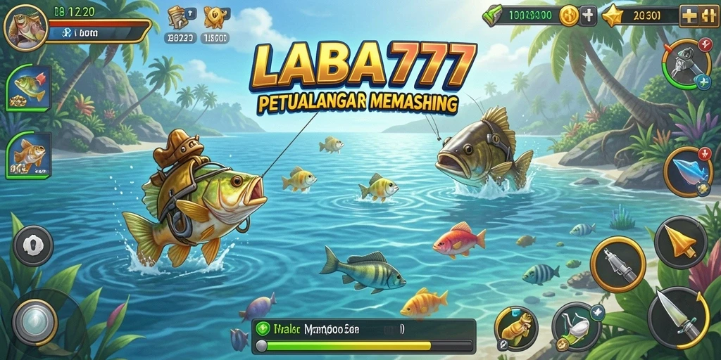 Screenshot utama LABA777 menampilkan pengalaman memancing yang seru.