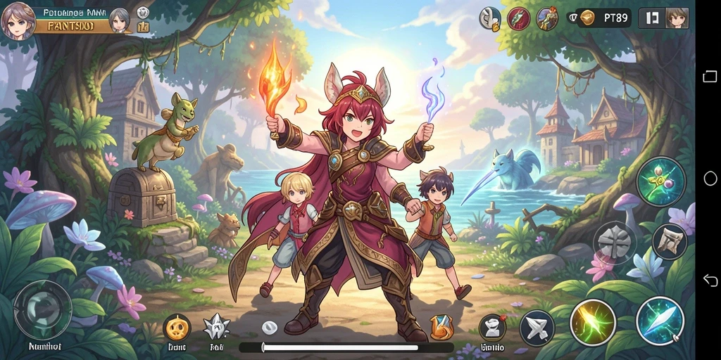 Tampilan gameplay PT89 yang memukau di dunia anime.