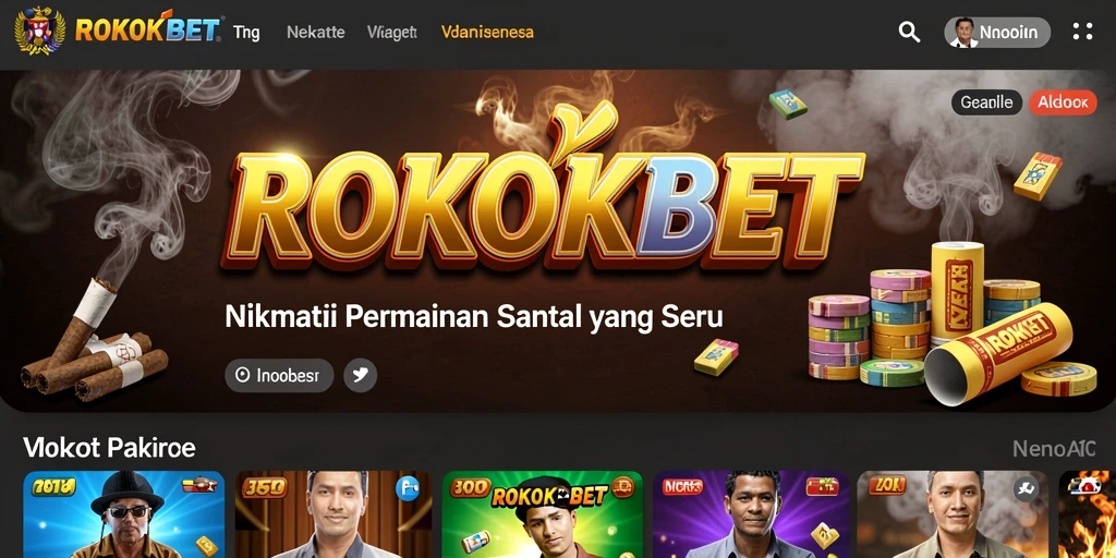 Tampilan gameplay ROKOKBET yang seru dan menghibur.