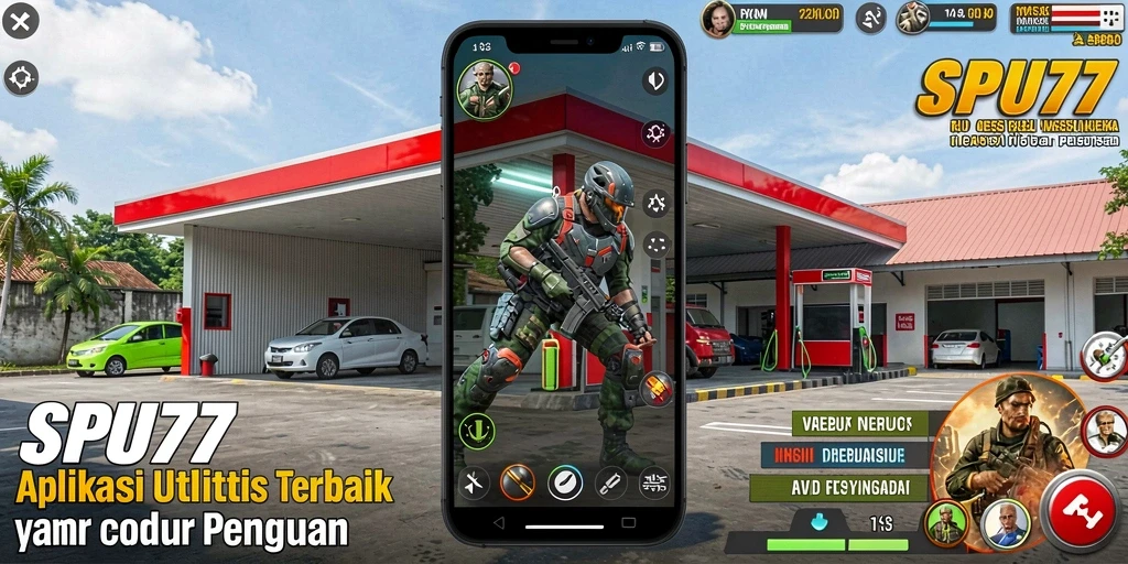 Tampilan antarmuka SPBU77 yang sederhana dan informatif.