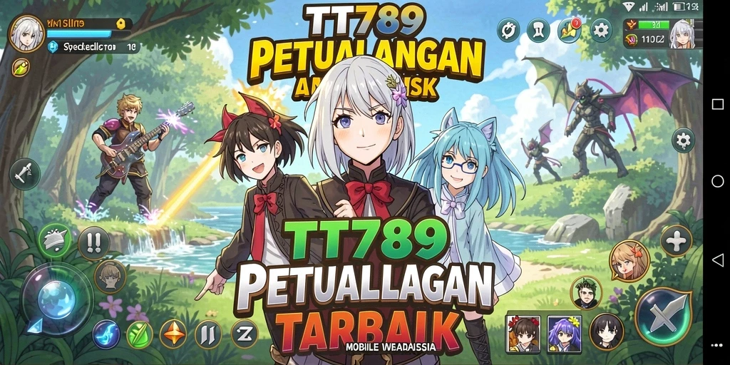 Tampilan gameplay yang menawan dari TT789 di dunia Anime.