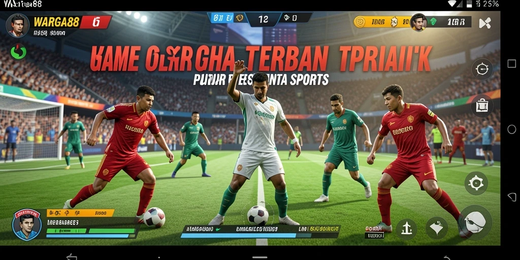 Screenshot WARGA88 menampilkan aksi olahraga yang seru.