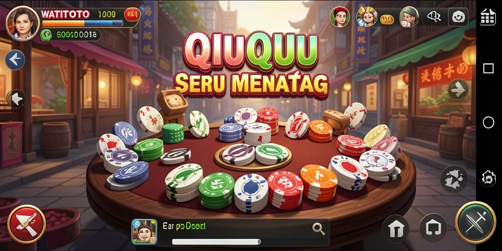 Tampilan gameplay seru WATITOTO saat bermain QiuQiu.