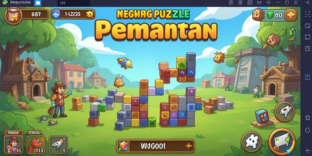 Screenshot gameplay WG87 dengan tantangan puzzle menarik.